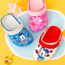 Babu Bean Cave Dongle Shoes Baby Summer Silicone Slippers Boy Girl Sandals Girl Sandtow Baotou Anti Slip Soft Bottom
