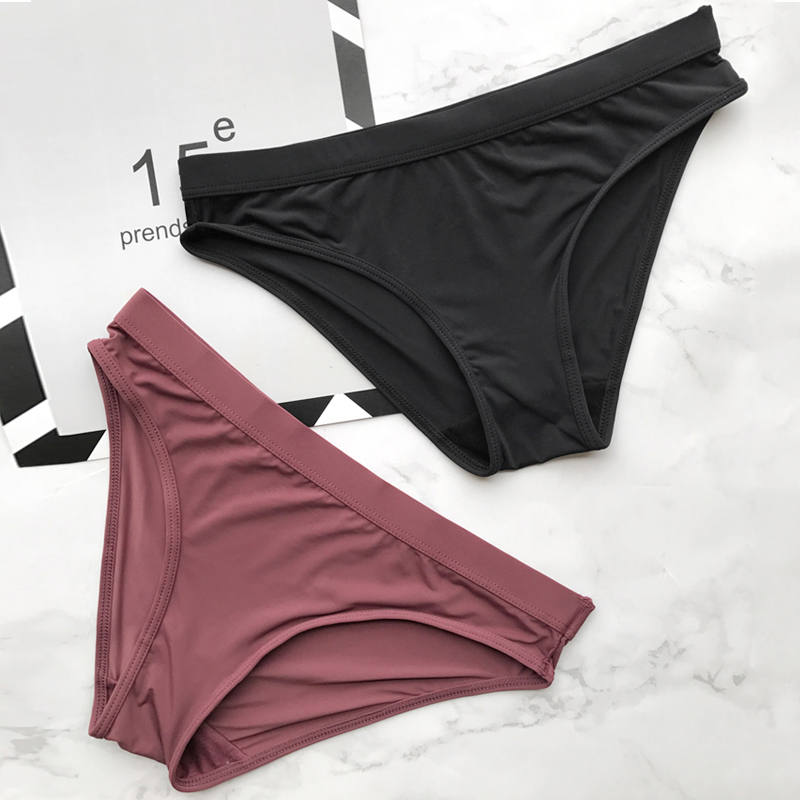 European and American Sexy Ultra-Thin Comfortable One-Piece Seamless Invisible Low-Waist Underwear Simple Solid Color Plus Size Women's Briefs