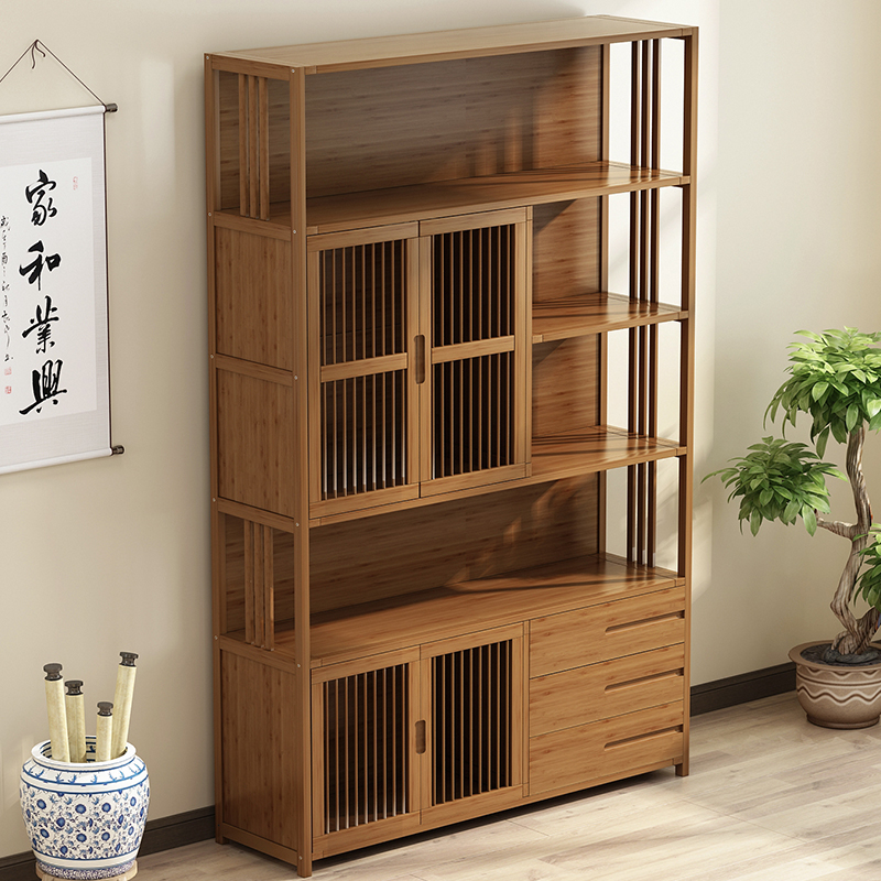 Bogu rack solid wood Chinese style Duobaoge rack antique tea rack display cabinet ornaments partition bookcase wine rack