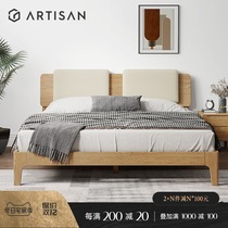 Spaitman Nordic Bed Oak Pneumatic High Box Bed 1 5m Double Bed Japanese Storage Solid Wood Log Furniture Box Bed