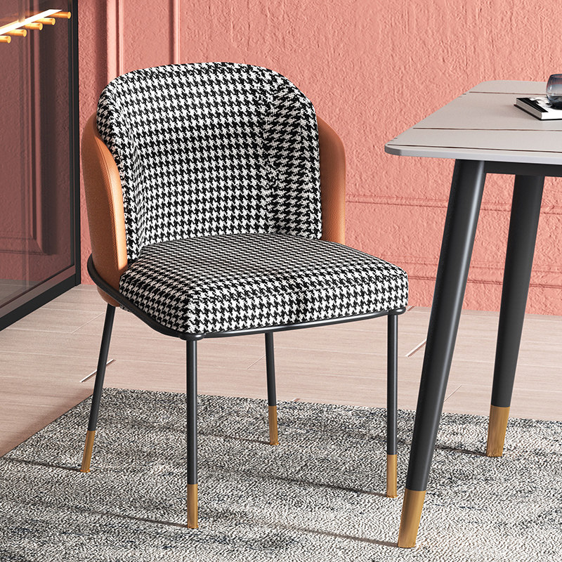 Light luxury dining chair home creative makeup chair net red ins chair simple modern desk chair Nordic stool backrest