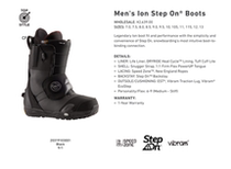 2122 spot Burton Burton Step On Fast wearing the mens veneer ski shoes One foot pedal