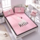 Mùa hè lạnh băng cartoon lụa ba mảnh mat Ruanxi giường 1.8m 1,5 m 1,2 lần mat rửa - Thảm mùa hè chiếu tre cao bằng