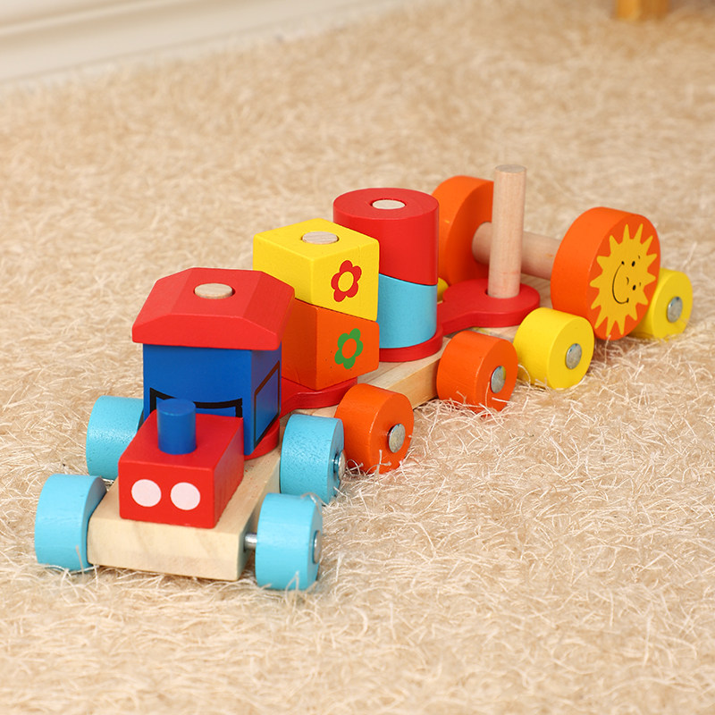 Child removable building block engineering car Puzzle Toy Toy Car Set Up and Puzzle Puzzle of Inertial Slip Wagon Assembly Play