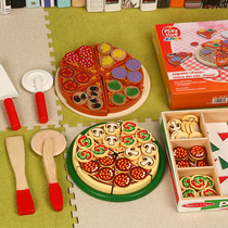 Baby woody chiche Fun Emulation Pizza Kitchen Toy children over home Gift Kindergarten Area Corner Toys