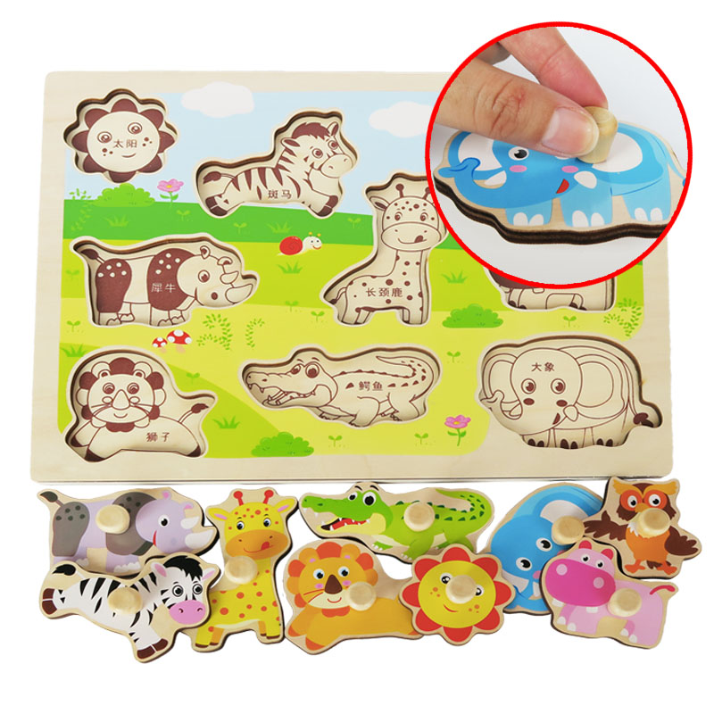 Digital hand grip plate puzzle baby baby baby Young children Young Yi Yi teach Mon's toy 1 - 2 - 3 years old