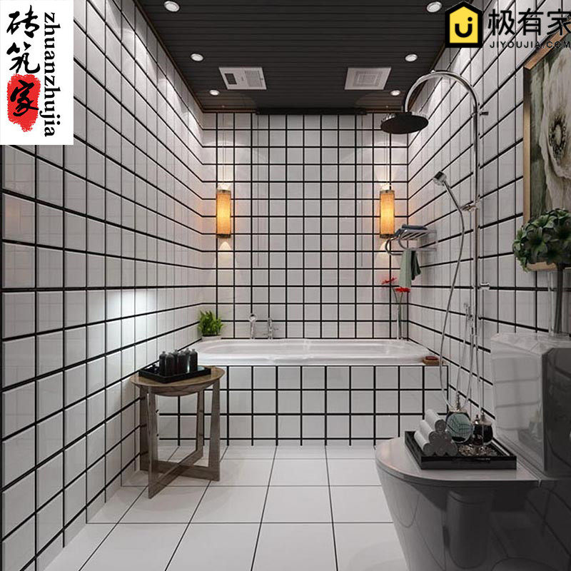 Nordic Minimalist Modern Bread Brick 300 Metro Kitchen Make-up Room Wall Balcony Kitchen Ground Anti Slip Tiles