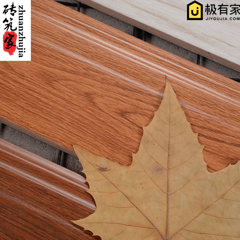 Imitation ancient wood grain skirting footrest skirting 100X600 living-room bedroom with foot line corner line waveguide wire tiles