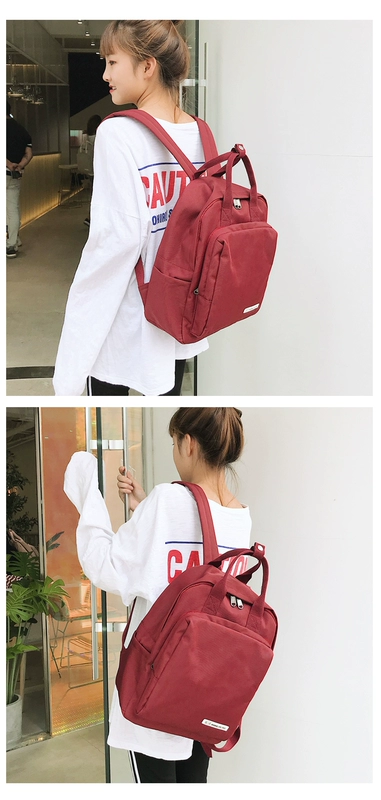 Túi đeo chéo nữ phiên bản Hàn Quốc của học sinh trung học phong cách Hồng Kông ba lô chống thấm nước nữ đơn giản