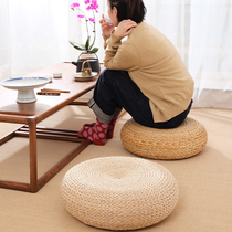 Futon cushion Japanese-style tatami mat Rattan meditation mat Meditation mat Ground straw stool Floor cushion Retro