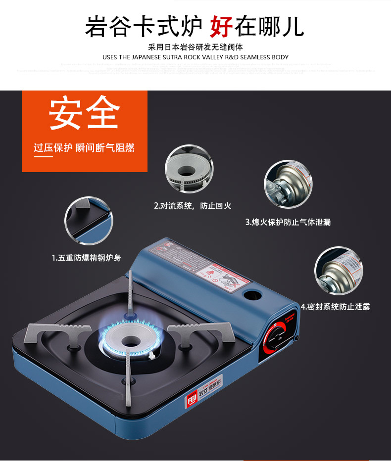Lò nướng di động Iwatani ZB-16M bếp nướng ngoài trời cắm trại dã ngoại lửa lò hơi bếp gas - Bếp lò / bộ đồ ăn / đồ nướng dã ngoại giá bếp ga mini