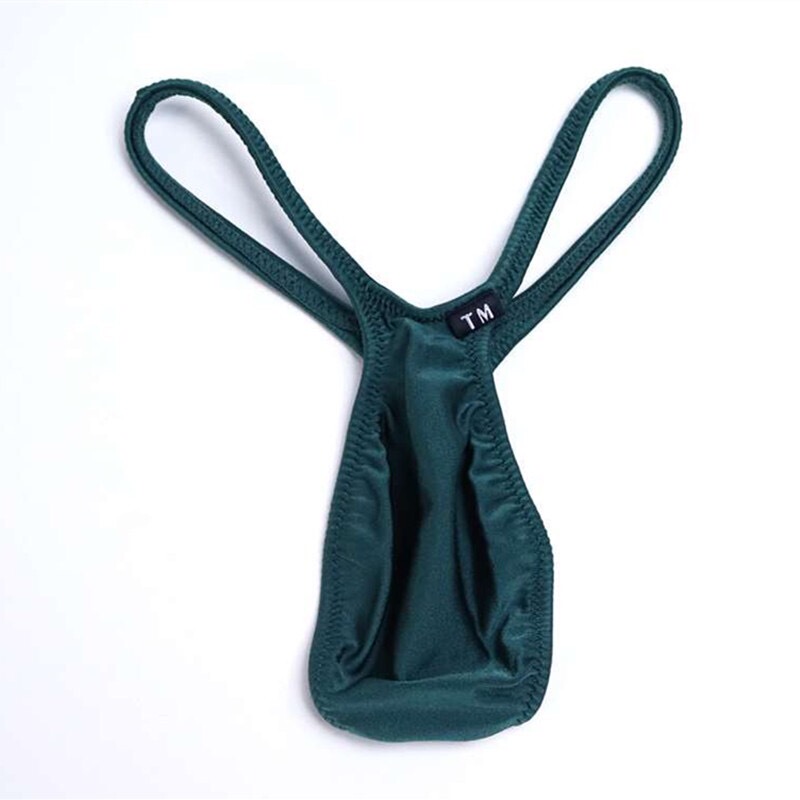 New Men's Thong Sexy Low-Rise Solid Color T-Back Underwear for Young Men Seamless Flat Thong Couple Underwear Fashion