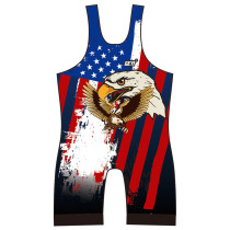 GEYI men and youth sublimation design wrestling suit power weightlifting MMA wrestling (size: S-3XL)