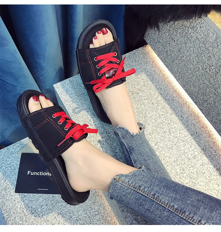 Dép nam thời trang hè mang một vài từ kéo giày đi biển thông thường mới phiên bản Hàn Quốc của xu hướng dép nam
