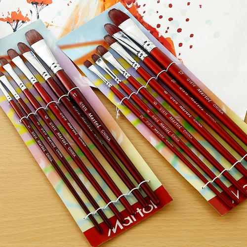 Пигментированная гуашь, кисть, комплект, художественная акварель с животными для начинающих, пигментированный акрил для школьников, щетка для создания градиентных переходов, ручная роспись, 6 шт