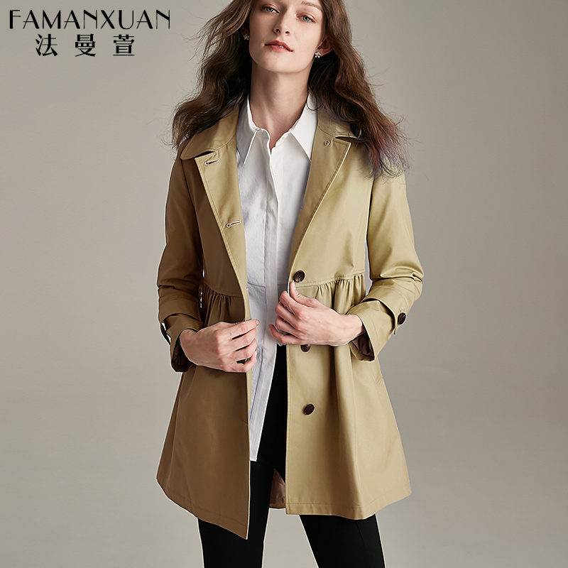 Trench pour femme en Coton - Ref 3226594 Image 4