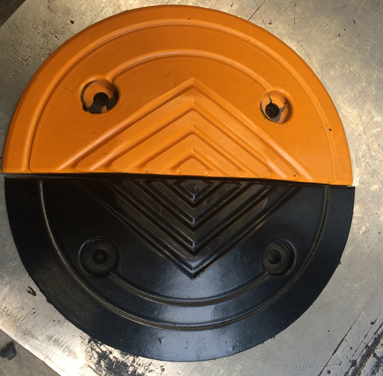 Premium rubber decelerated belt plastic cast steel car road road buffer car buffer with deceleration belt round head