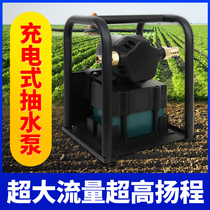 12v rechargeable water pumping pump home agricultural irrigation small vegetable ground watering machine watering machine watering deep water well