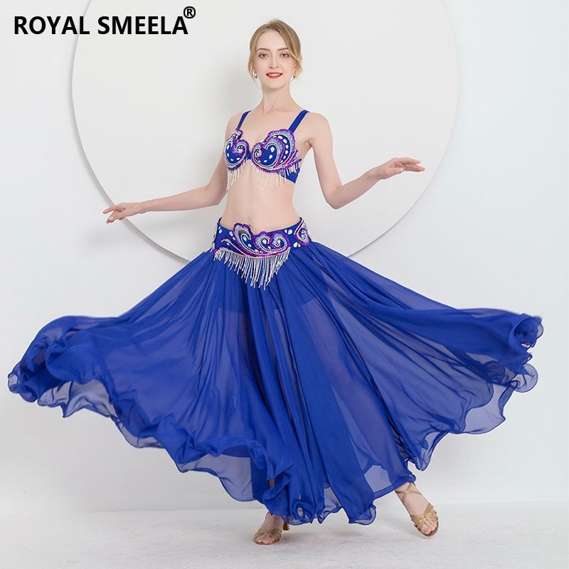 Belly dance practice clothes 2023 spring new high-end sexy performance costumes oriental dance clothes big swing skirt suit