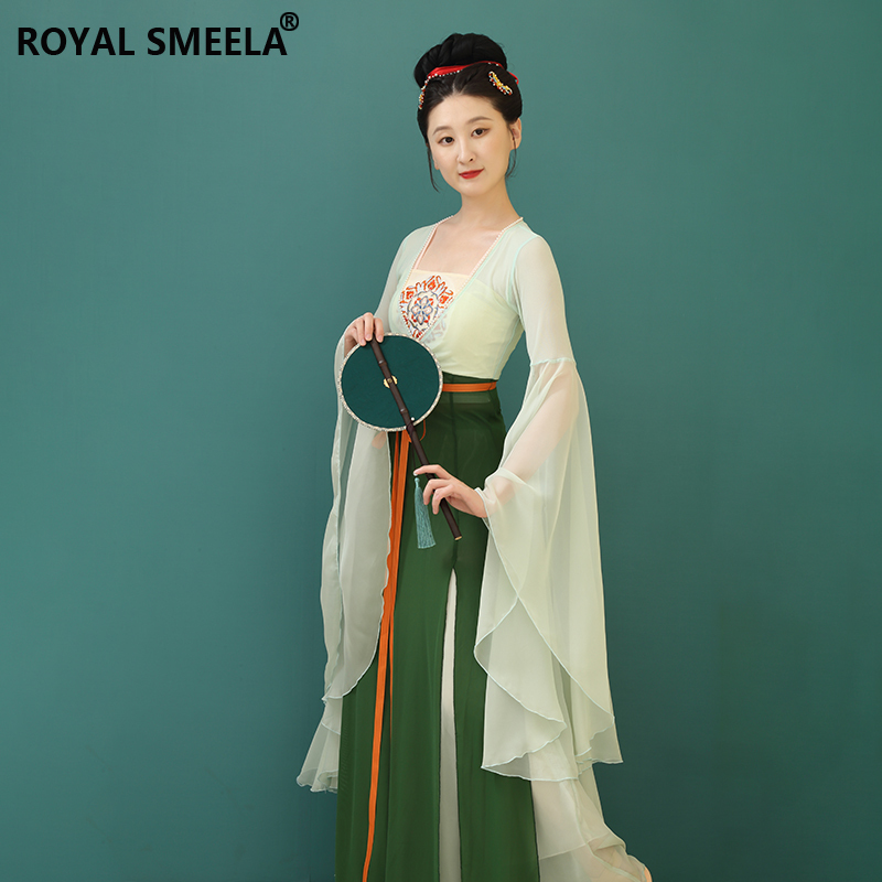 Royal Ximila Chinese-Style Classical Dance Costume, Flowing Gauze Clothing, Han and Tang Dynasty Performance Outfit, Practice Clothing, Hanfu Set Royal Ximila Chinese-Style Classical Dance Costume, Flowing Gauze Clothing, Han and Tang Dynasty Performance Outfit, Practice Clothing, Hanfu Set