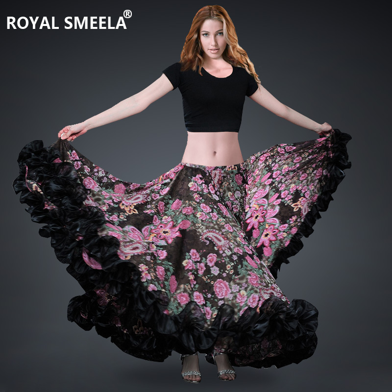 Belly-dance half-body dress under a new 720-degree large pendulum dance skirt Opening dance Oriental dance dress Spring long dress