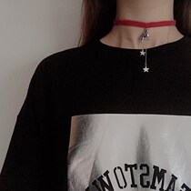 Lou Haha] Japanese original unicorn star collarbone chain neckband girl heart choker velvet neck jewelry