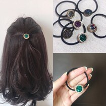 The last 4 boxes are sold out and will not be replenished. Korean rhinestone hair ring super versatile hair rope girls heart hair accessories