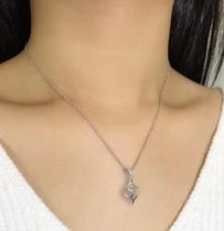 18K Gold Courting Wedding Diamond Pendant Real Drill Ring Naked Diamond Ring Designation Made Platinum Diamond Necklace Woman