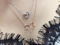 18K Gold Courting Wedding Diamond Pendant Real Drill Ring Naked Diamond Ring Designation Made Platinum Diamond Necklace Woman