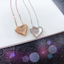 White 18K Gold Courting Wedding Diamond Pendant Nude Drill Ring Drill Ring Custom Platinum Diamond Necklace Woman