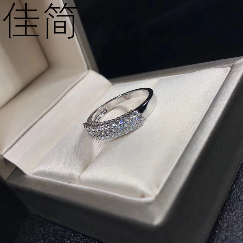 18K gold seeks marriage rows drilling diamond ring bare diamond diamond ring to ring platinum group diamond ring