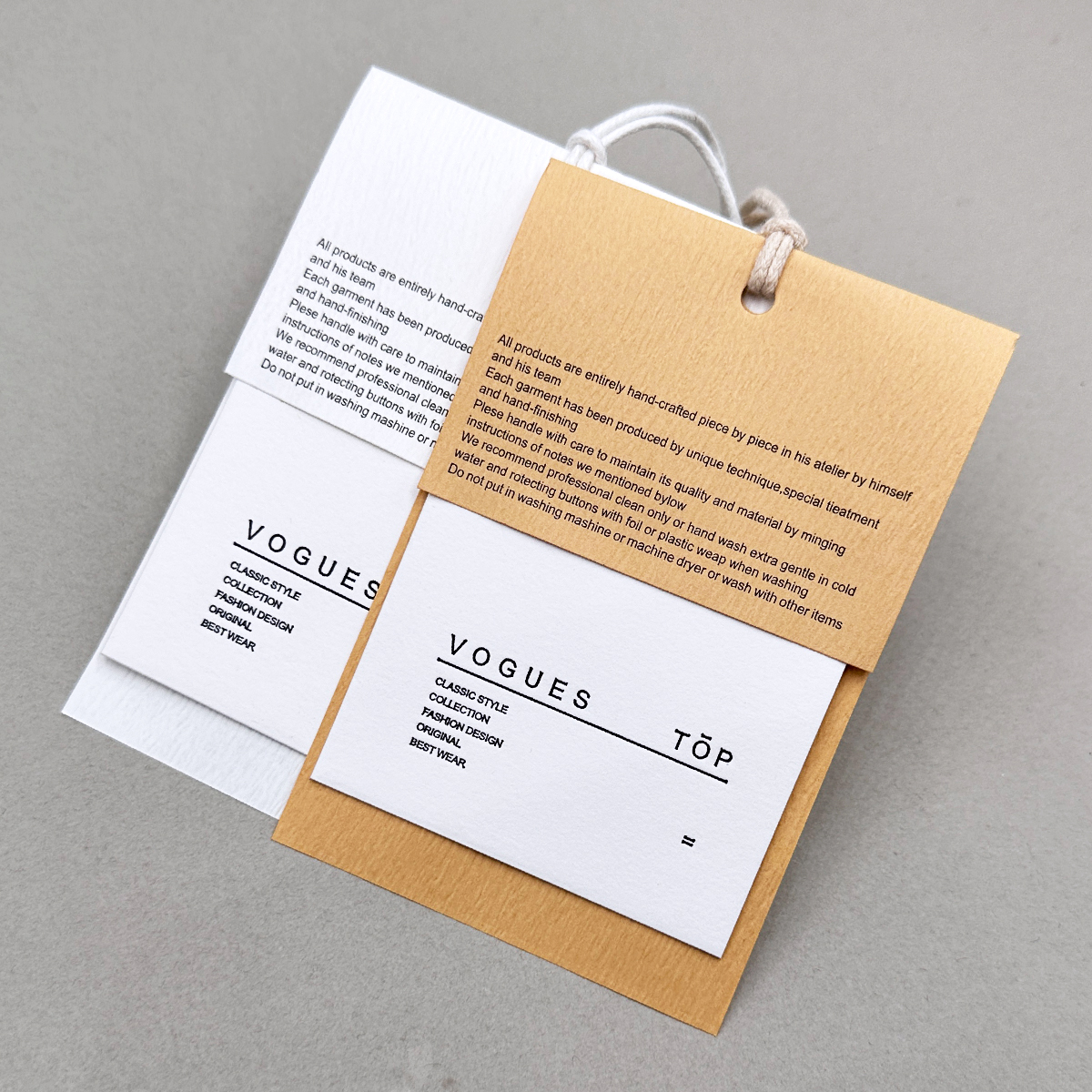 Women's clothing Clothing Hanging set as Home Textile Clothes Trademark Listed as Public Edition Spot Universal Label Cards Signed Custom-Taobao