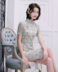 New sườn xám 2020 phiên bản cải thiện mùa hè của thanh niên Trung Quốc phong cách cô gái xu hướng quốc gia sexy nhỏ váy ngắn 