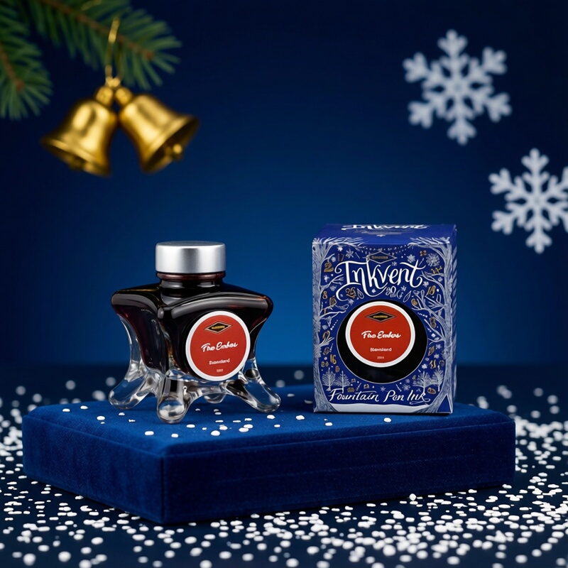 Diamine Flame Ember Mistletoe Winter Is Coming Eight-Claw Blue Box Christmas Ink Diamine Color Ink Journal