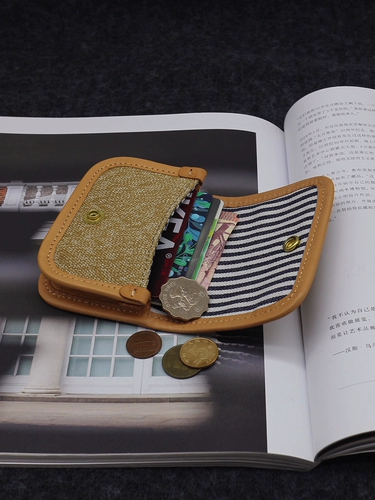 Оригинальная кожаная сумка через плечо для визитных карточек, кошелек, шоппер, картхолдер, японские и корейские, воловья кожа, из натуральной кожи