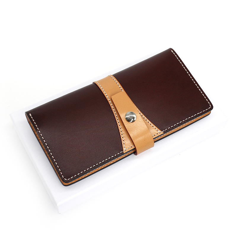 SEPTEMBER 27 DESIGNS Italian vegetable tanned top layer cowhide long wallet clutch bag leather wallet