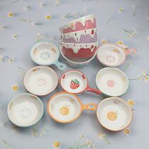 Ceramic Bowl Hamster Food Basin Ceramic Bowl Anti-Turn Feeder Food Box Food Basin Golden Silk Bear Plate Squirrel Supplies
