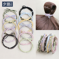 Small Clear New Rope Hand Woven Hair Ring Summer Women Zou Hair Rubber Fascia Net Red Base 100 Hitch Rope Bracelet