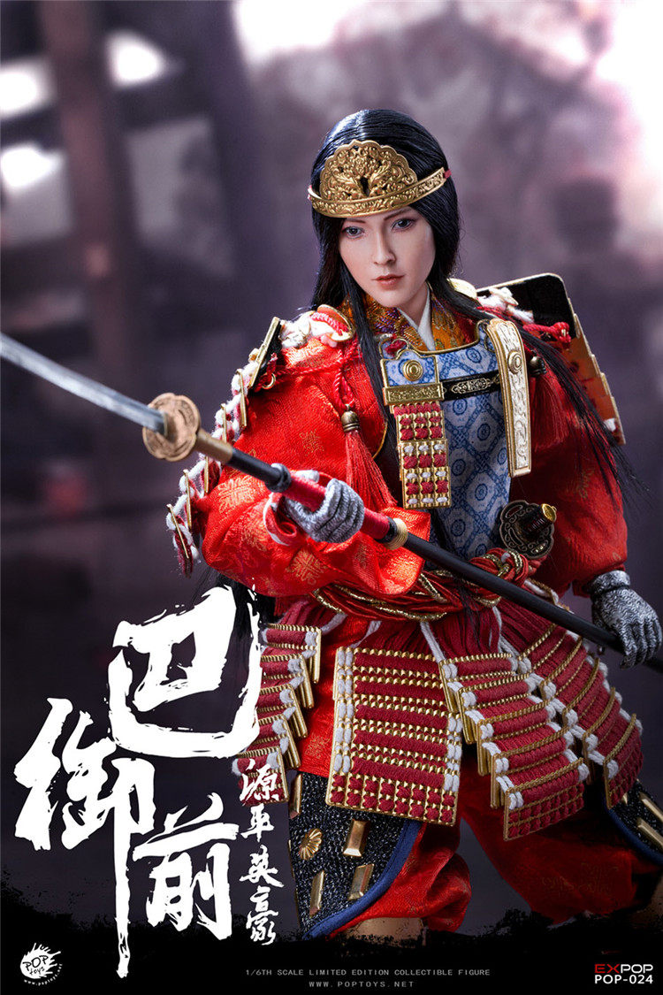 POPTOYS巴御前1/6日本美女武將源平英豪EX024成品兵人 18歲以上適用古代兵人收藏品