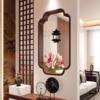 Song-Style Aesthetic Lattice Small Window with a Retro Feel, Song Dynasty Solid Wood Begonia Corner Tea Room Living Room Entrance Door Screen Window