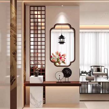 Song-Style Aesthetic Lattice Small Window with a Retro Feel, Song Dynasty Solid Wood Begonia Corner Tea Room Living Room Entrance Door Screen Window