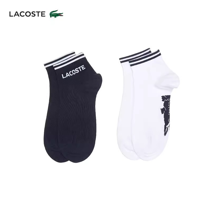 Lacoste French Crocodile Unisex 23 New Style Letter Logo Casual Comfortable Socks | Ra4187