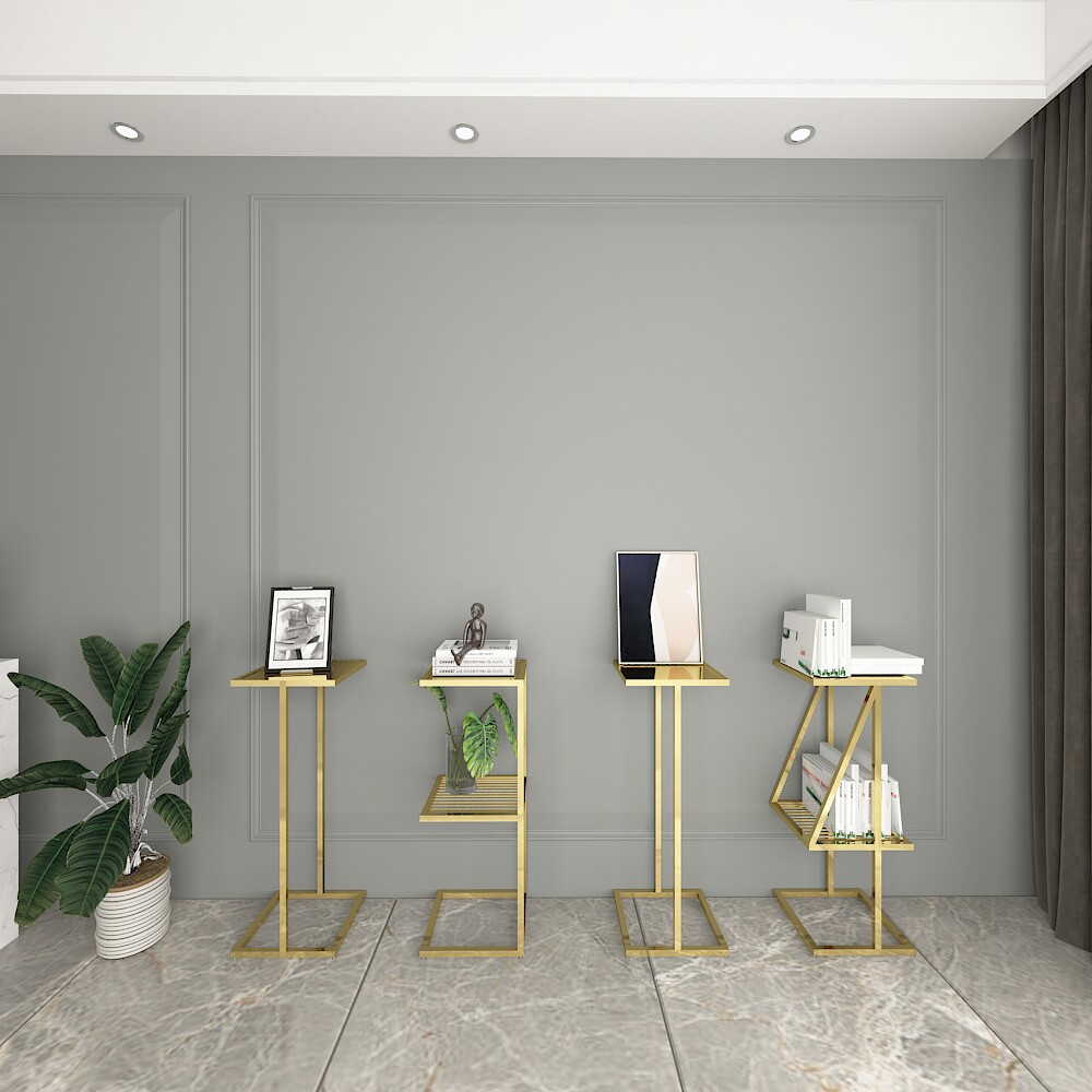 Creative digital flower stand living room floor-to-ceiling rack home interior wall multi-layer space-saving decorative flower pot rack