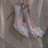 Обувь на высоком каблуке, кварц, свадебные туфли, французский стиль, 2022