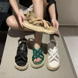 Спортивные сандалии, обувь, универсальные комфортные туфли на липучке, подходит для студента, 2021 года, мягкая подошва