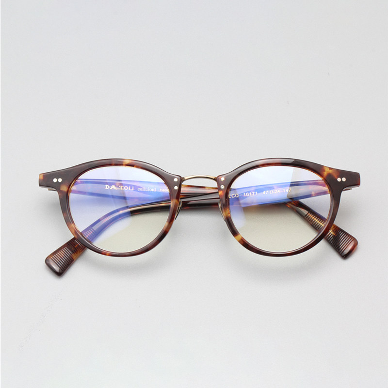 Glasses myopia mirror male vintage glasses frame Japanese hand glasses frame cellulus eyeframe frame 10171