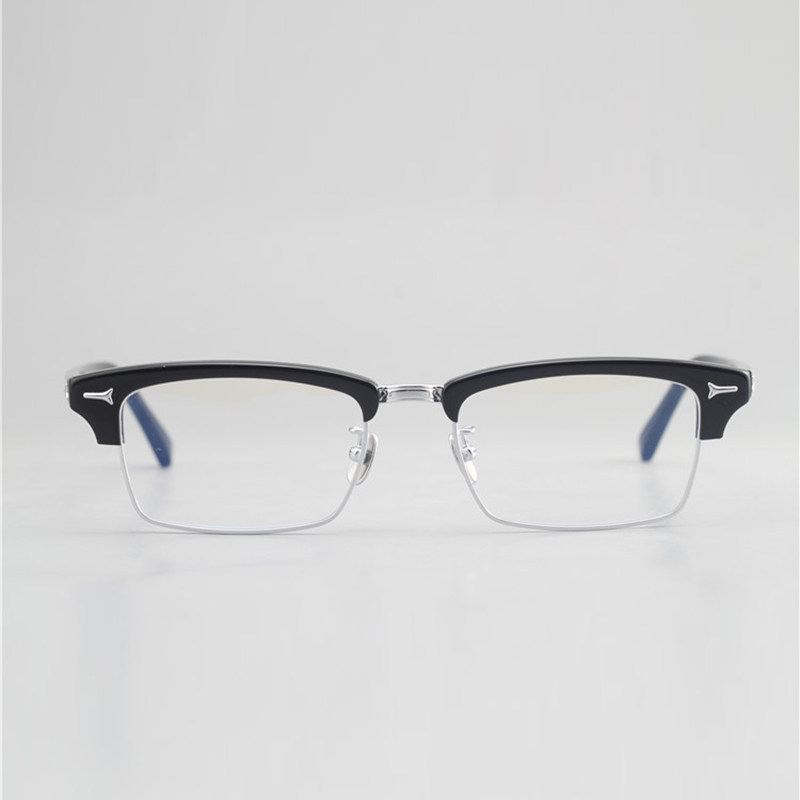 Large headglasses studio Song Yuyu Frame Wire Frame Men with Glasses Half frame 1152