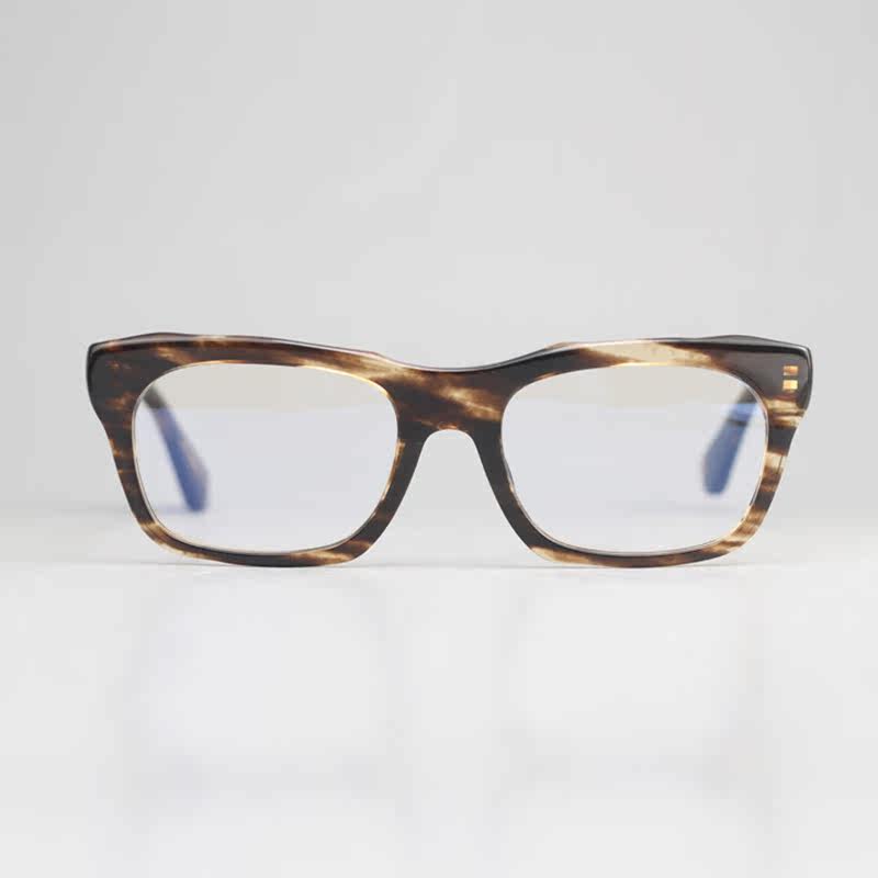 Wave Form box glasses Nearsightedness Glasses for Men's Nearsightedness Men's Retro Mirror Frame 1013