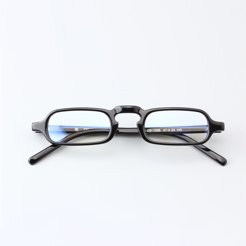 Small rectangular frame retro glasses for men Handmade glasses with myopia glasses for men Eye frame frames for women 1206