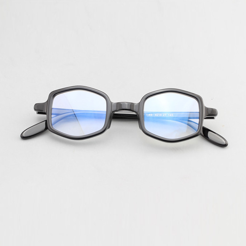 Japanese retro glasses frame hand glasses frame male frame glasses with approximate lens frame female college wind black box 1149